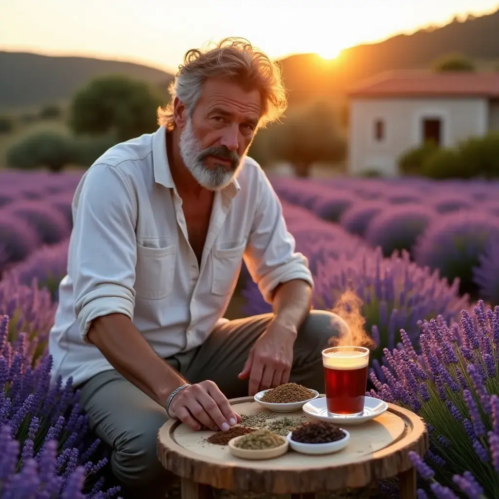 Zeleni čaj s biljkama za podršku muškim hormonima.